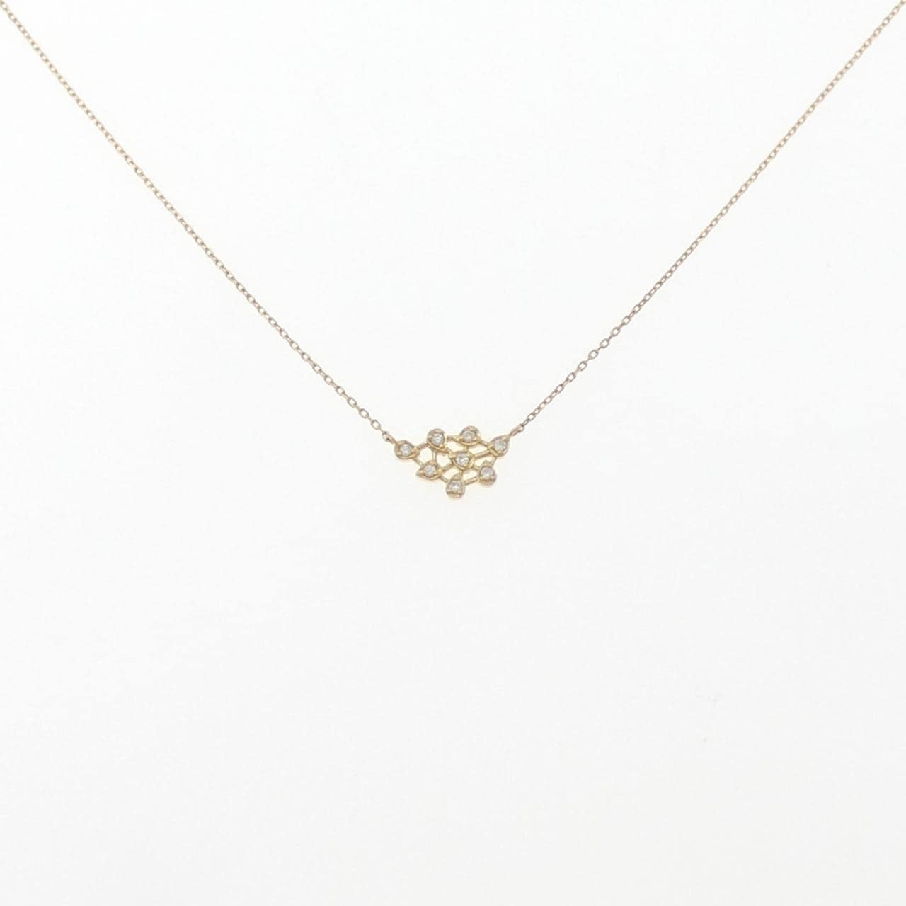 K18YG ダイヤモンド ネックレス 0.048CT