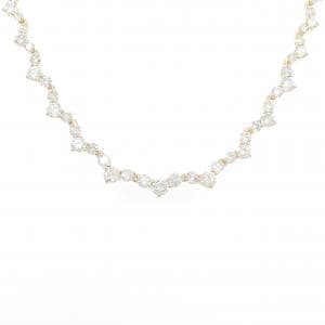 K18YG ダイヤモンド ネックレス 10.00CT