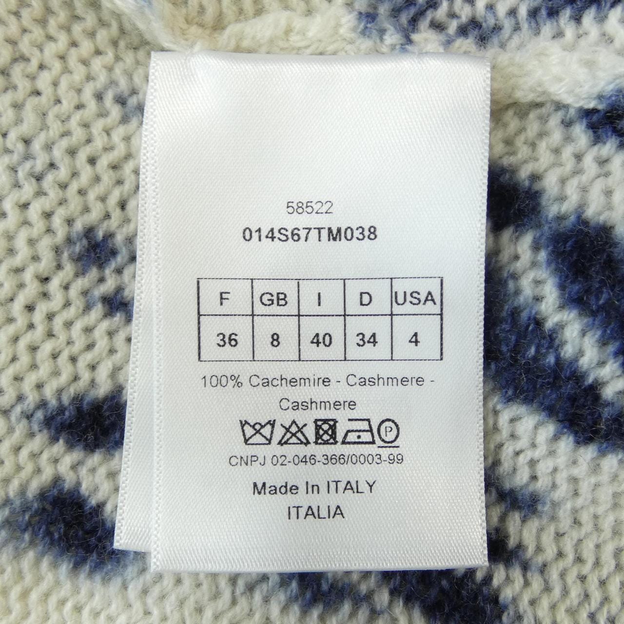 クリスチャンディオール CHRISTIAN DIOR 014S67TM038 ニット