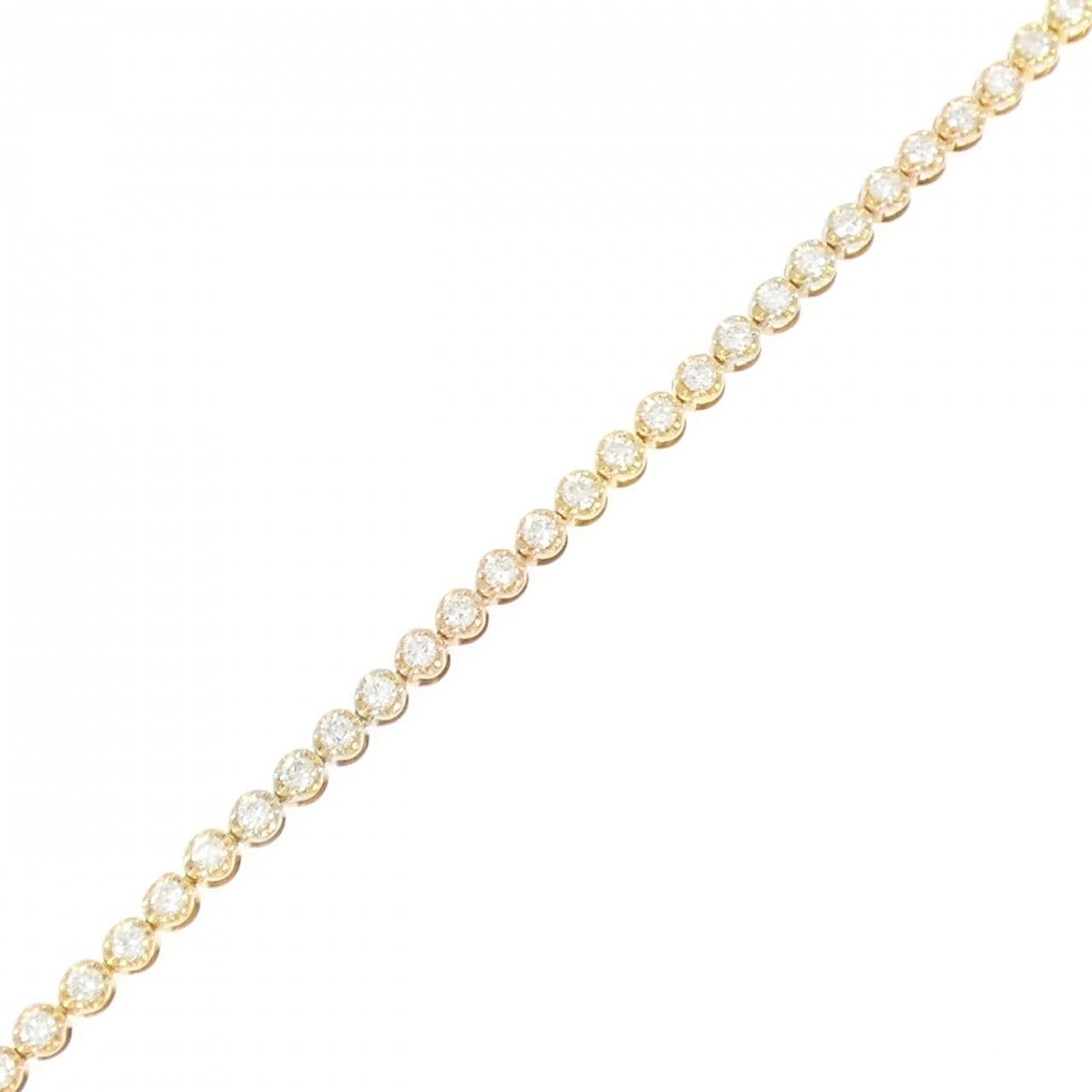 750スリーカラー ダイヤモンド ブレスレット 1.0CT
