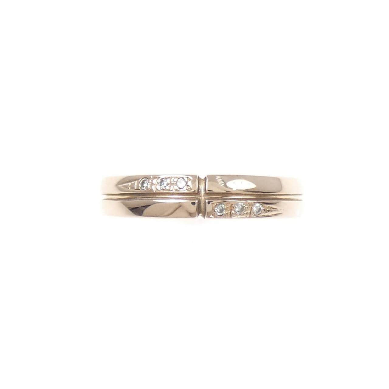 K18PG Diamond ring