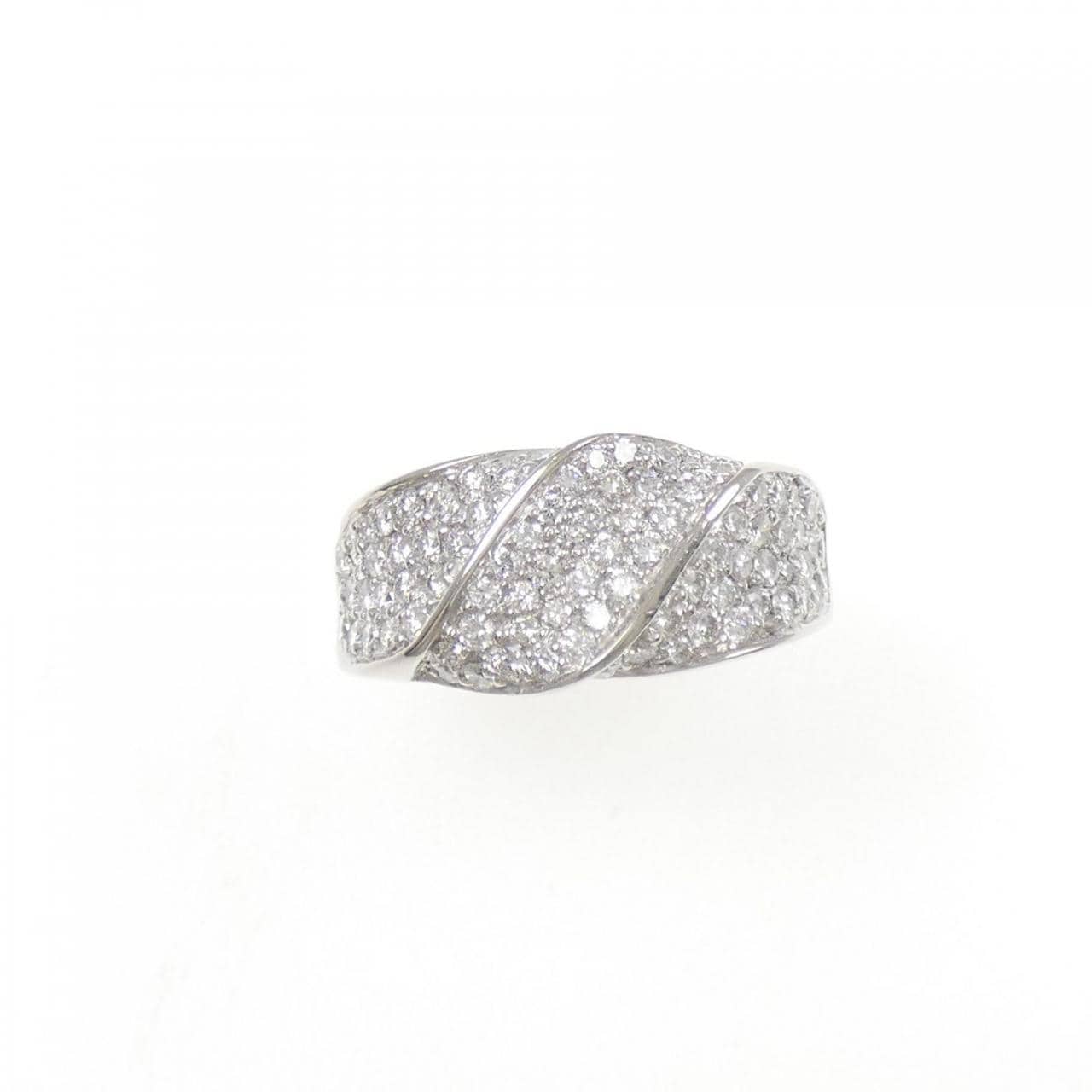PT900 パヴェ ダイヤモンド リング 1.03CT