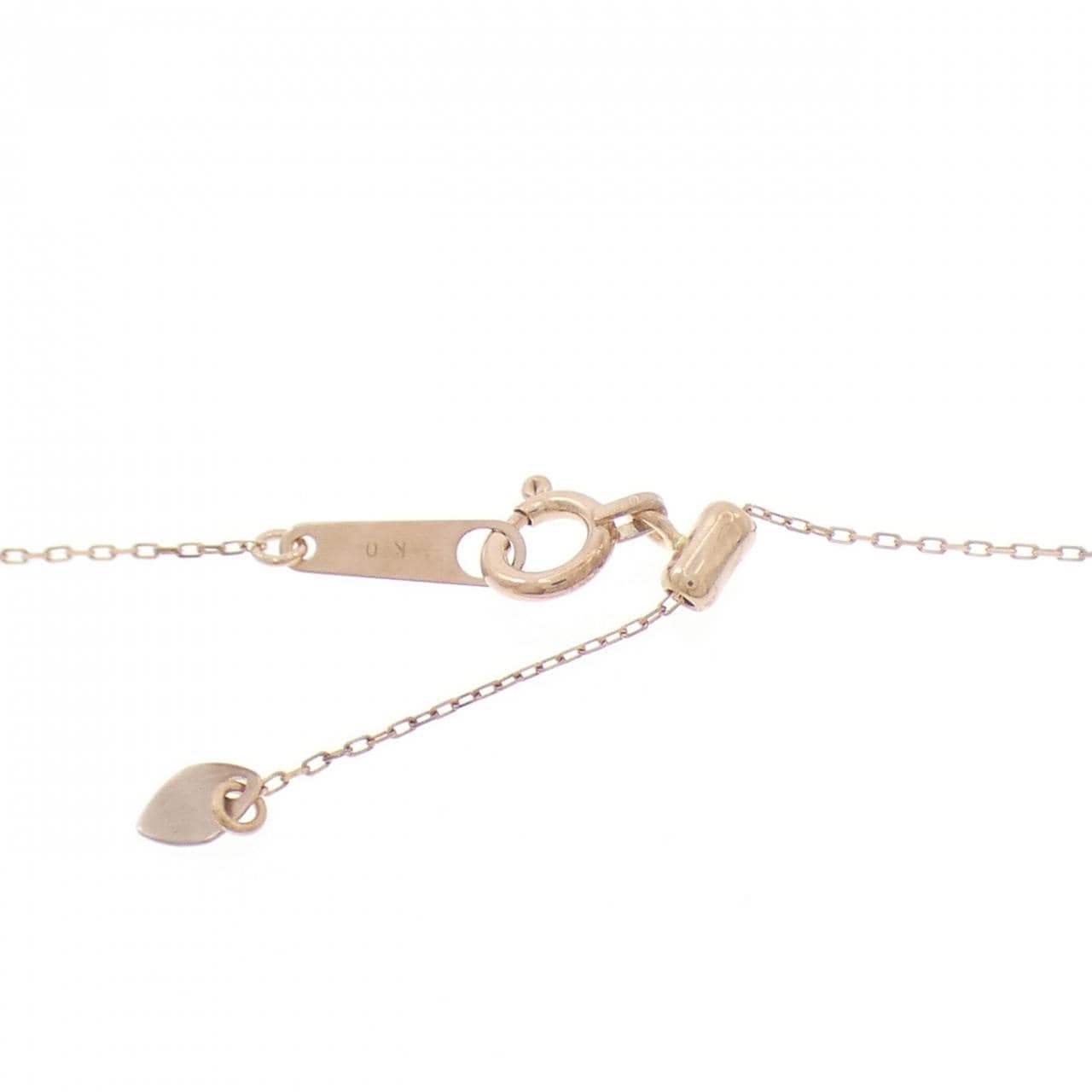 K10PG ガラス ネックレス