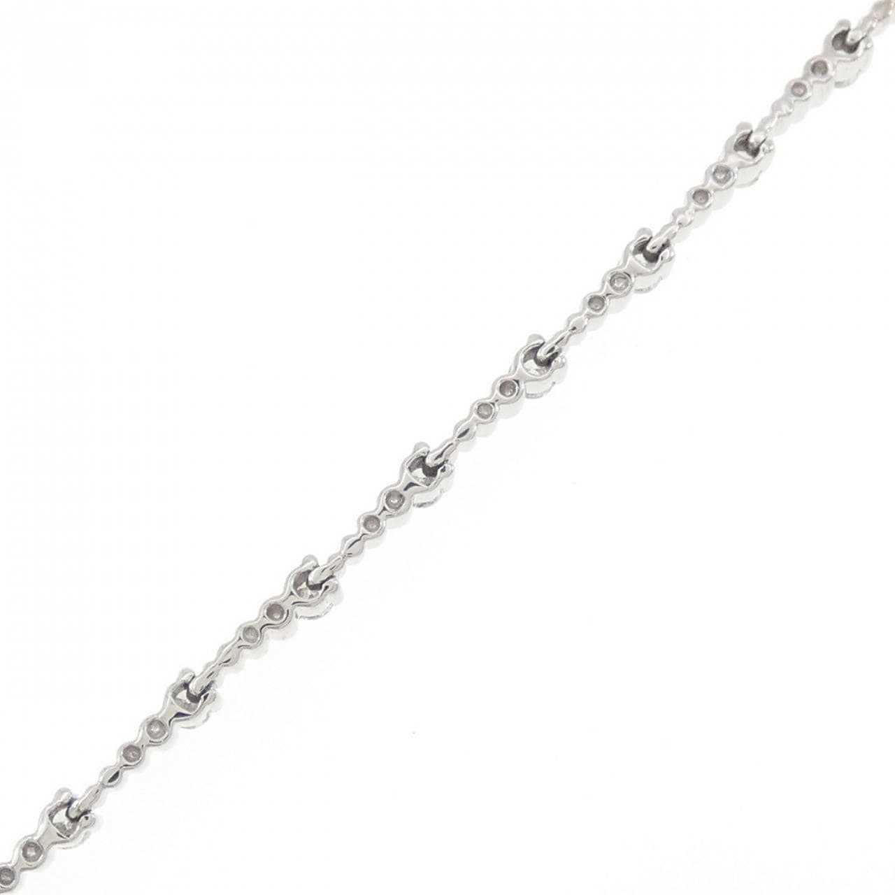 K18WG ダイヤモンド ブレスレット 0.92CT