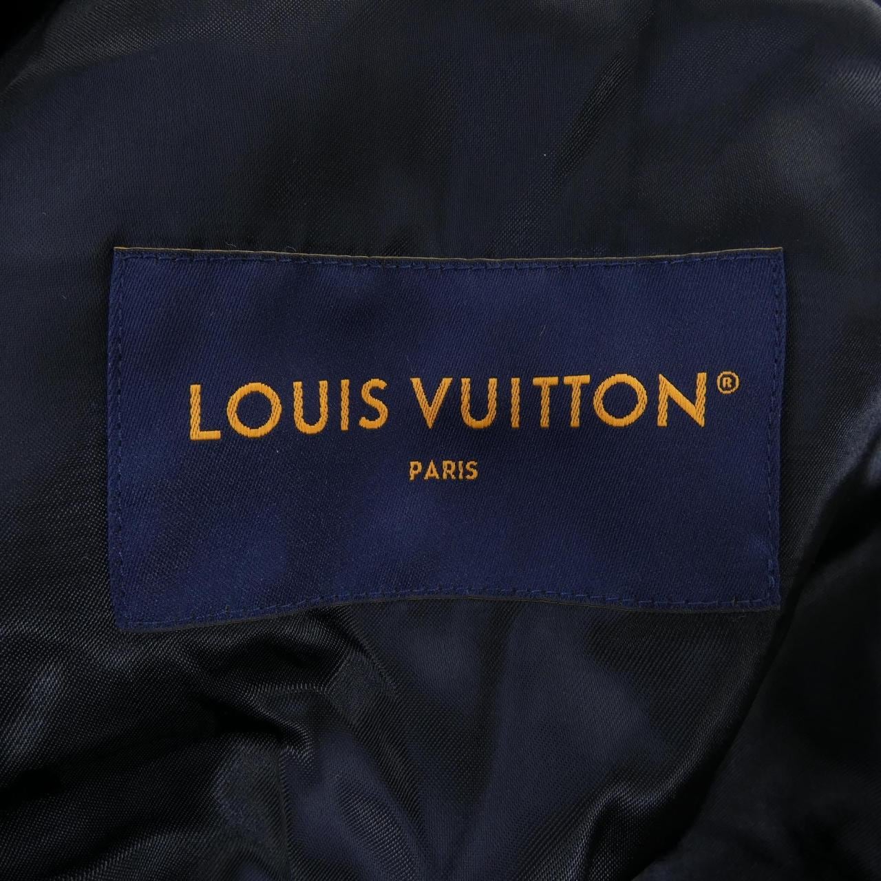 LOUIS VUITTON Flocked Monogram Denim Hoodie HTA23WURL Jacket
