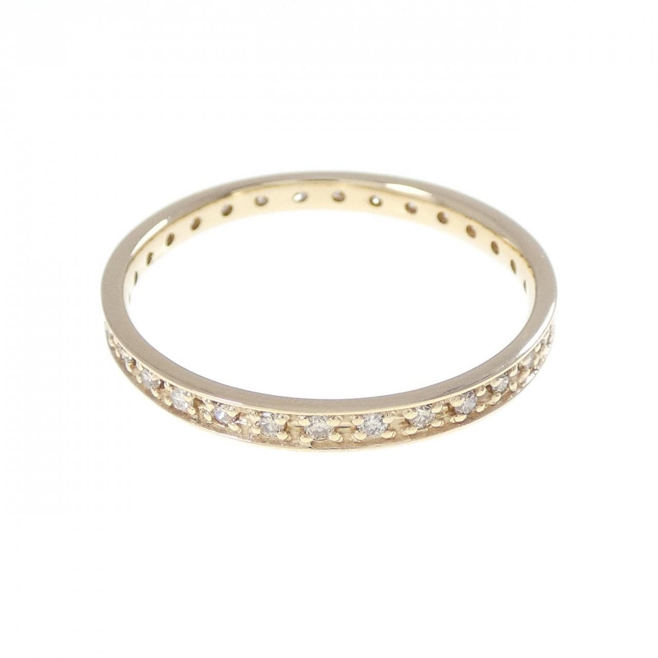 K10YG フルエタニティ ダイヤモンド リング 0.20CT