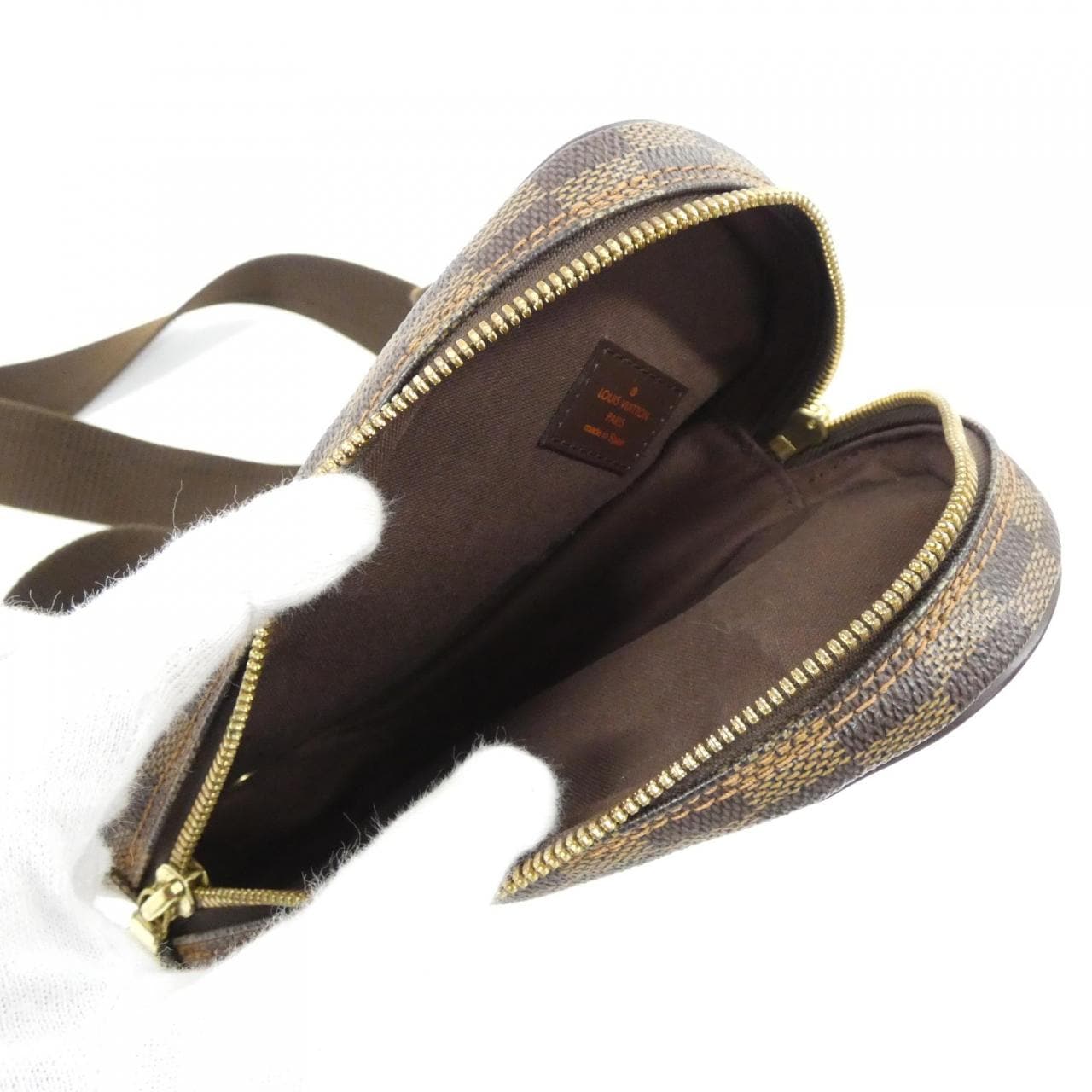 ルイヴィトン ダミエ ポシェット ガンジュ N48048 ショルダーバッグ