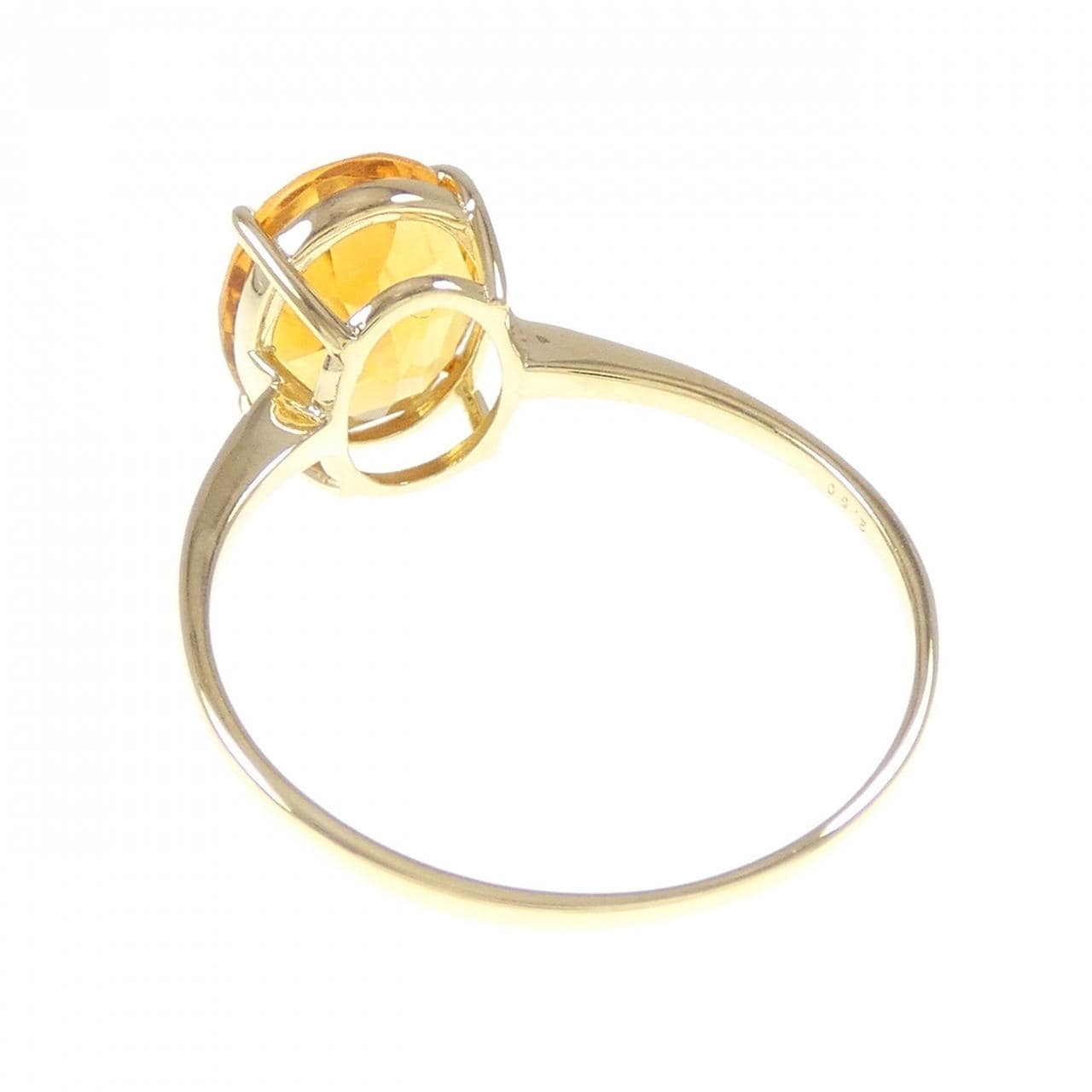 K18YG シトリン リング 2.50CT