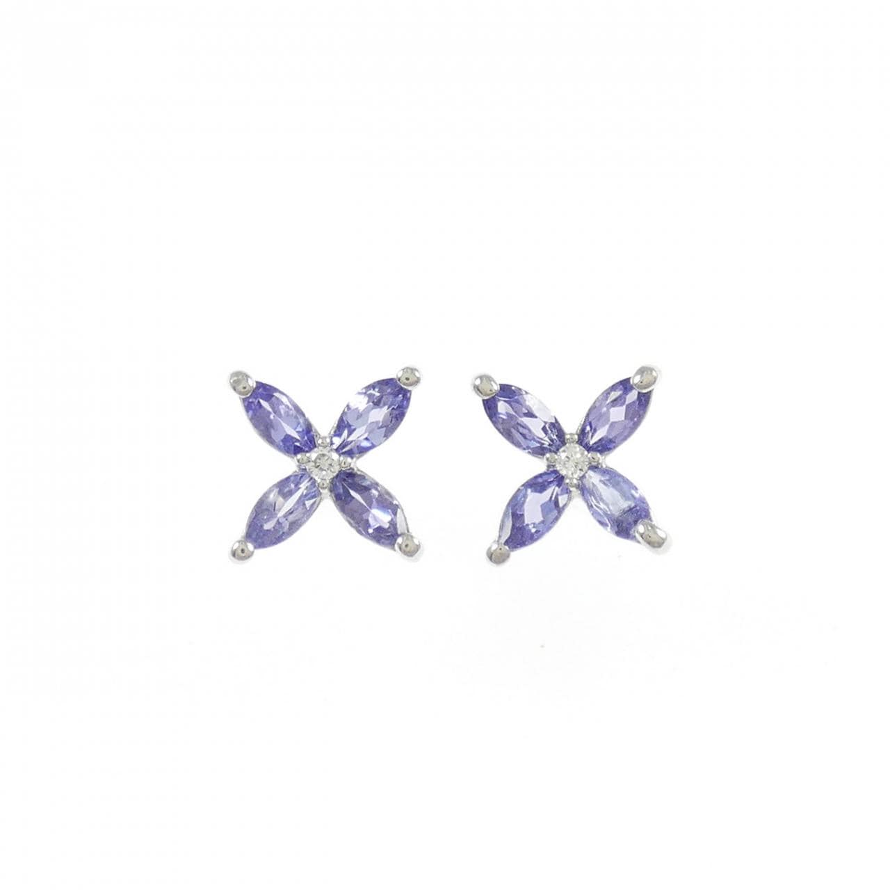 PT900 タンザナイト ピアス