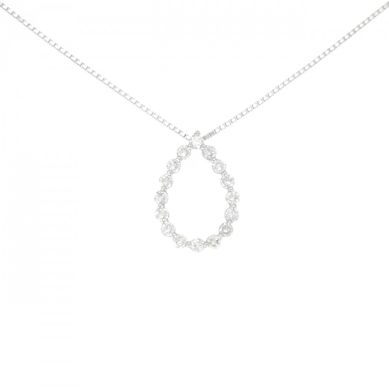 PT900/PT850 ダイヤモンド ネックレス 1.02CT