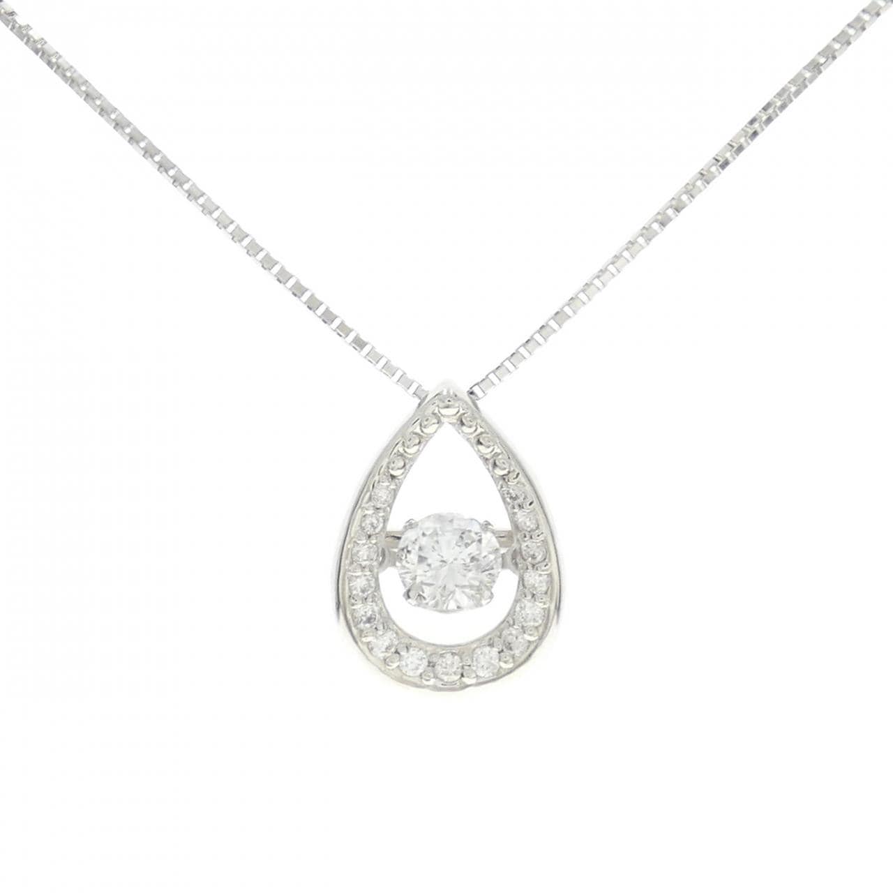 [BRAND NEW] PT Diamond Necklace 0.329CT F SI2 Good