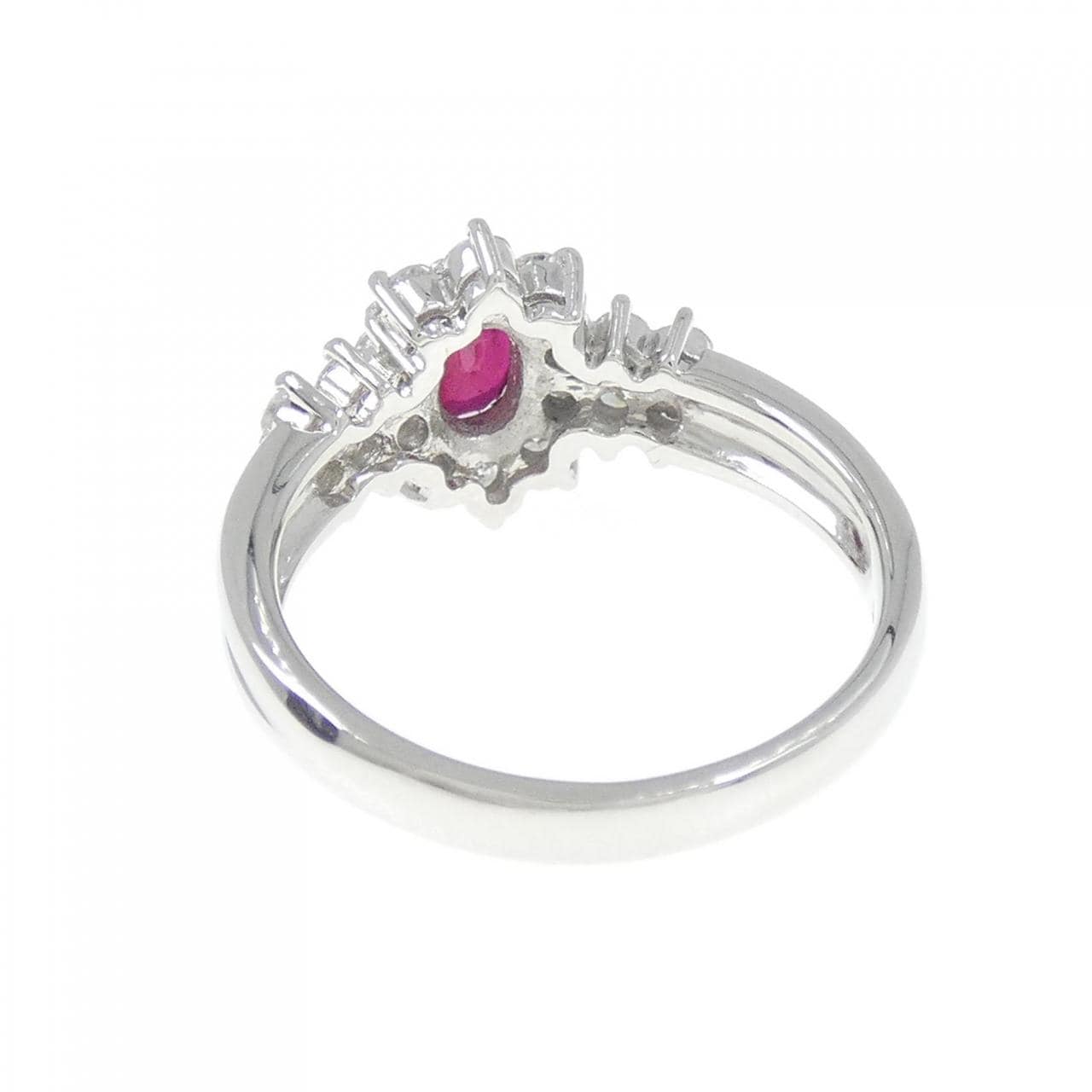 PT900 ルビー リング 0.55CT