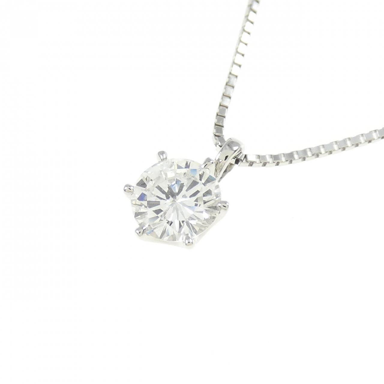 【新品】PT900/PT850 ダイヤモンド ネックレス 0.450CT F SI1 VG