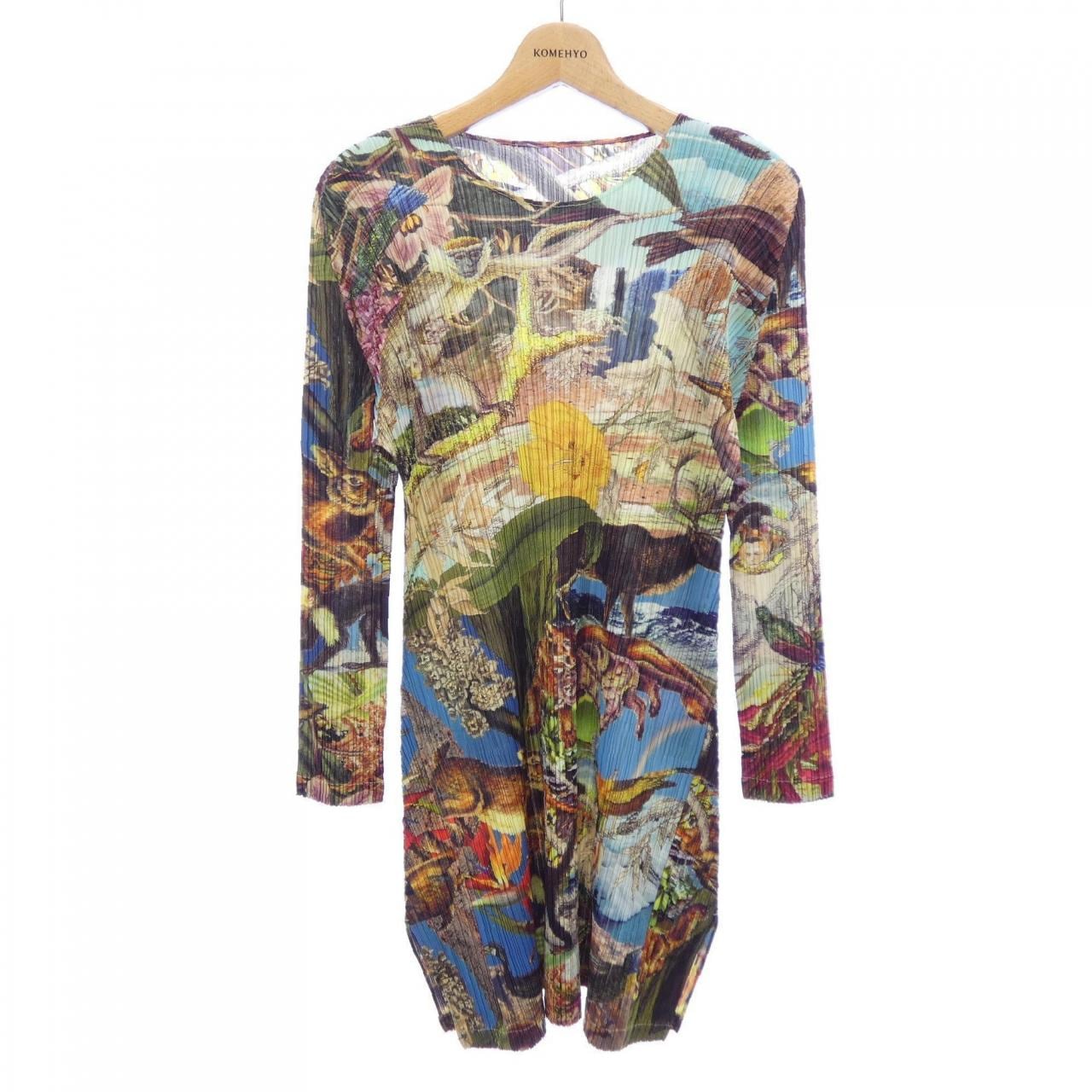 プリーツプリーズ PLEATS PLEASE 2023 AURORA JUNGLE PP33JT721 7578118 ワンピース