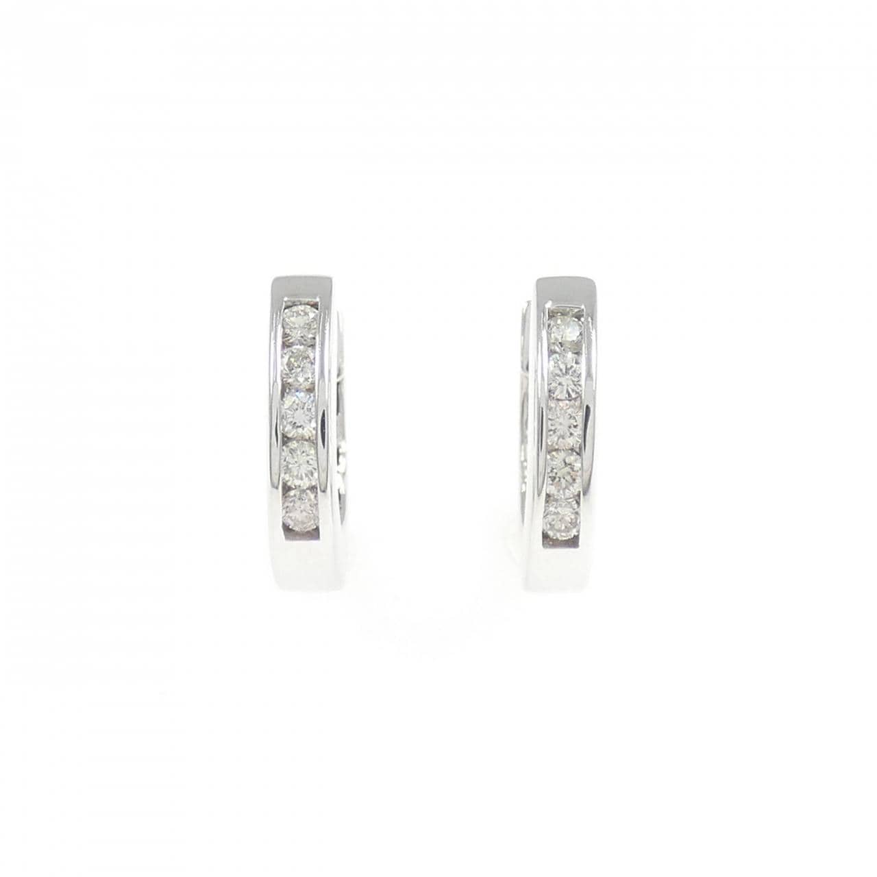 K18WG ダイヤモンド ピアス 0.30CT