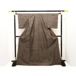 【未使用品】紬　【大島紬】七マルキ　裄丈Ｓ寸