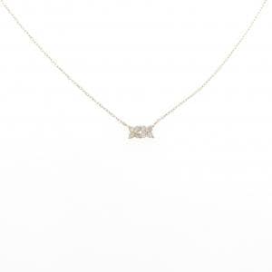 【新品】K18YG フラワー ダイヤモンド ネックレス 0.10CT