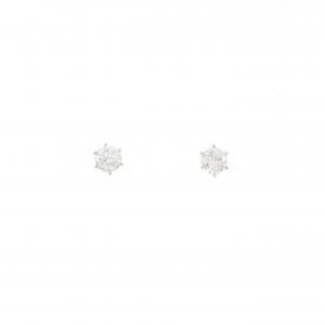 【リメイク】PT900/ST ダイヤモンド ピアス 0.216CT 0.224CT D-E VVS2 EX-VG