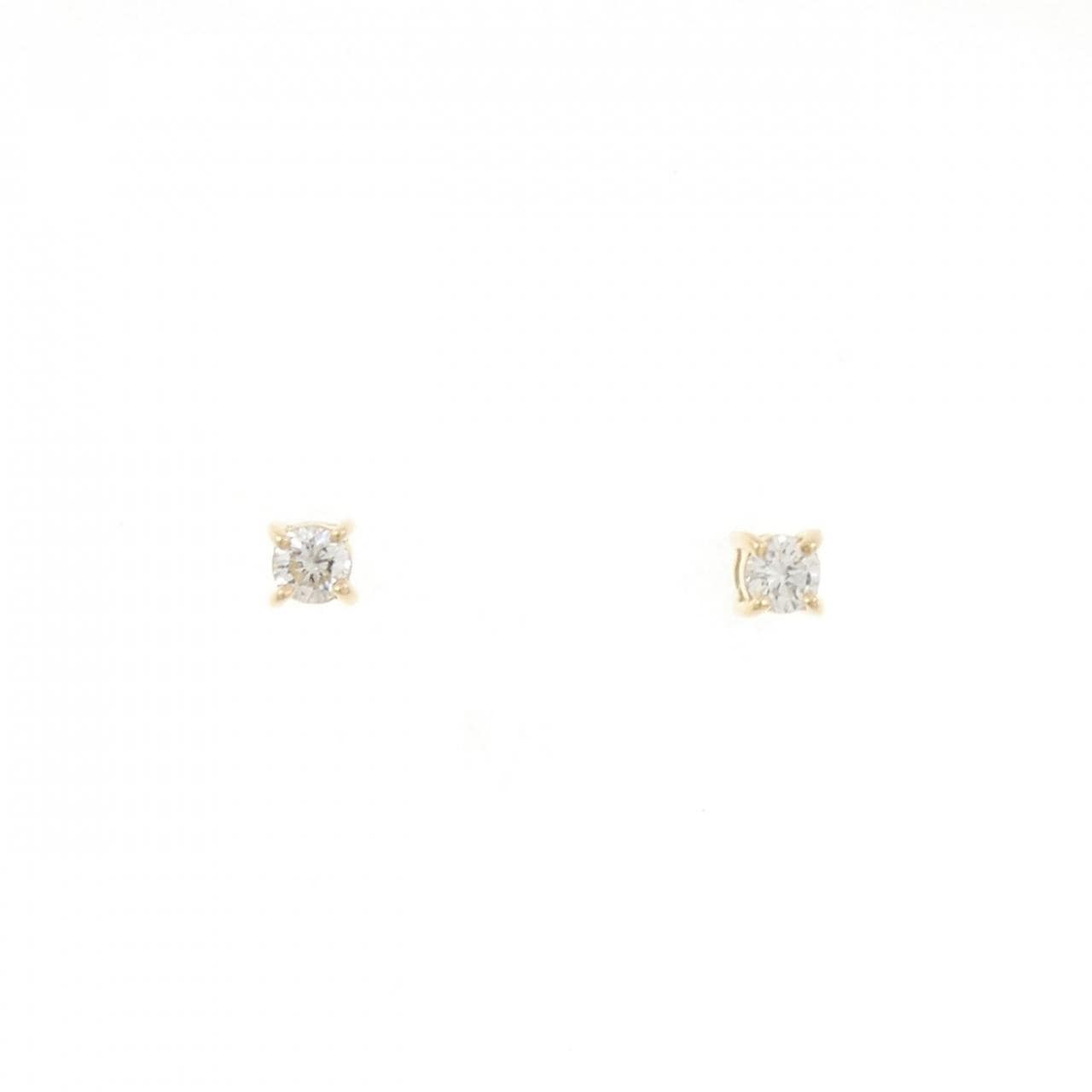 【リメイク】K18YG ダイヤモンド ピアス 0.10CT