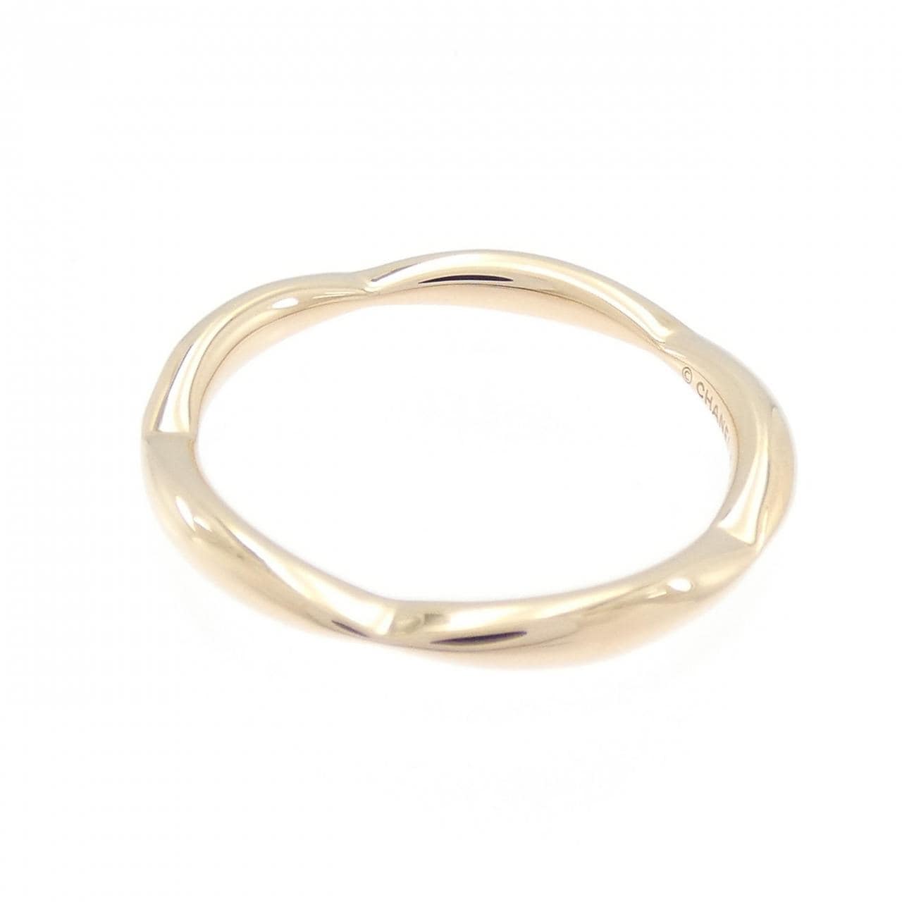 シャネル カメリア ハーフエタニティ リング