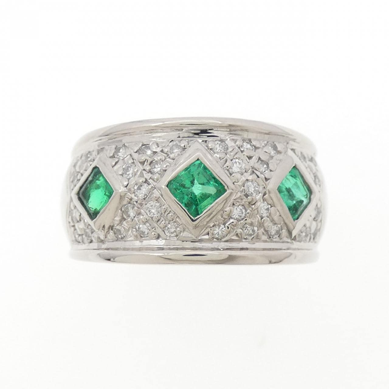 PT900 エメラルド リング 0.51CT