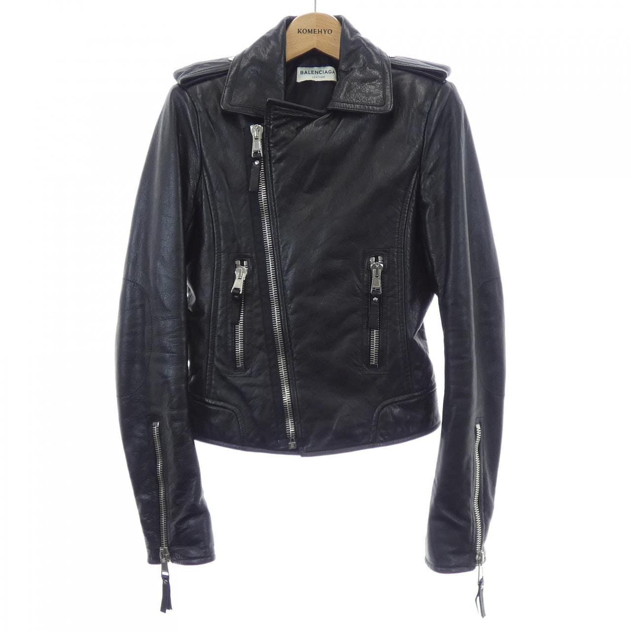 バレンシアガ BALENCIAGA 256302 TCH99 レザーライダースジャケット