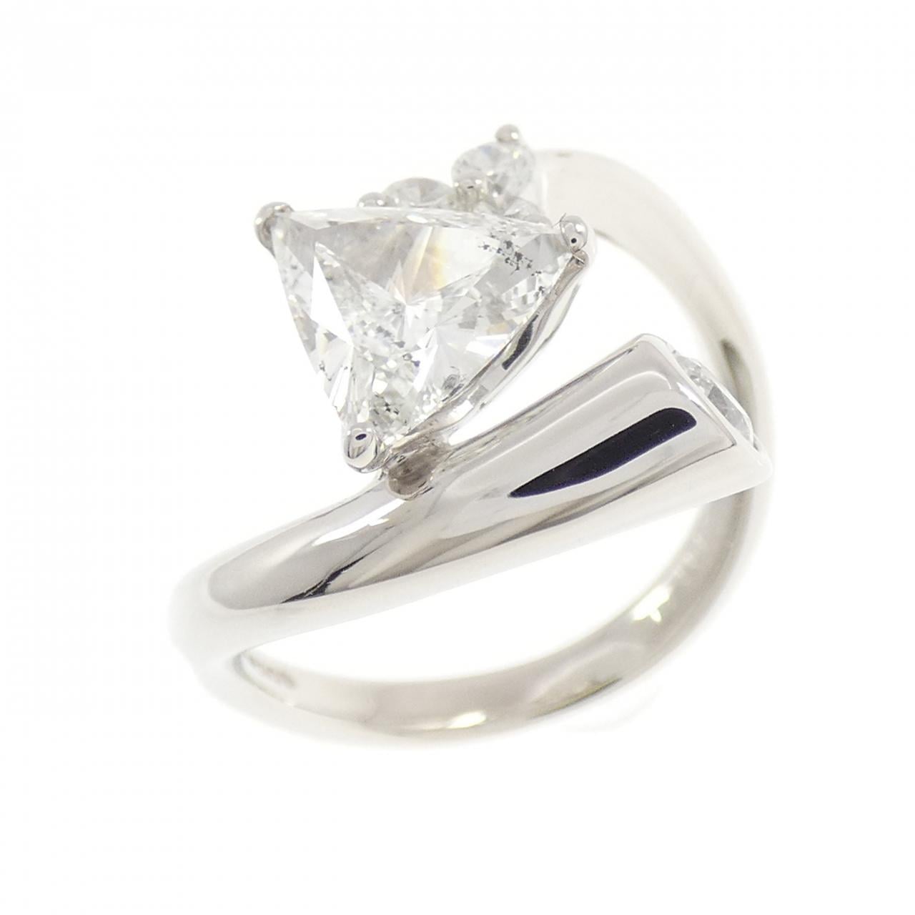 PT900 ダイヤモンド リング 1.017CT H SI2 ファンシーカット