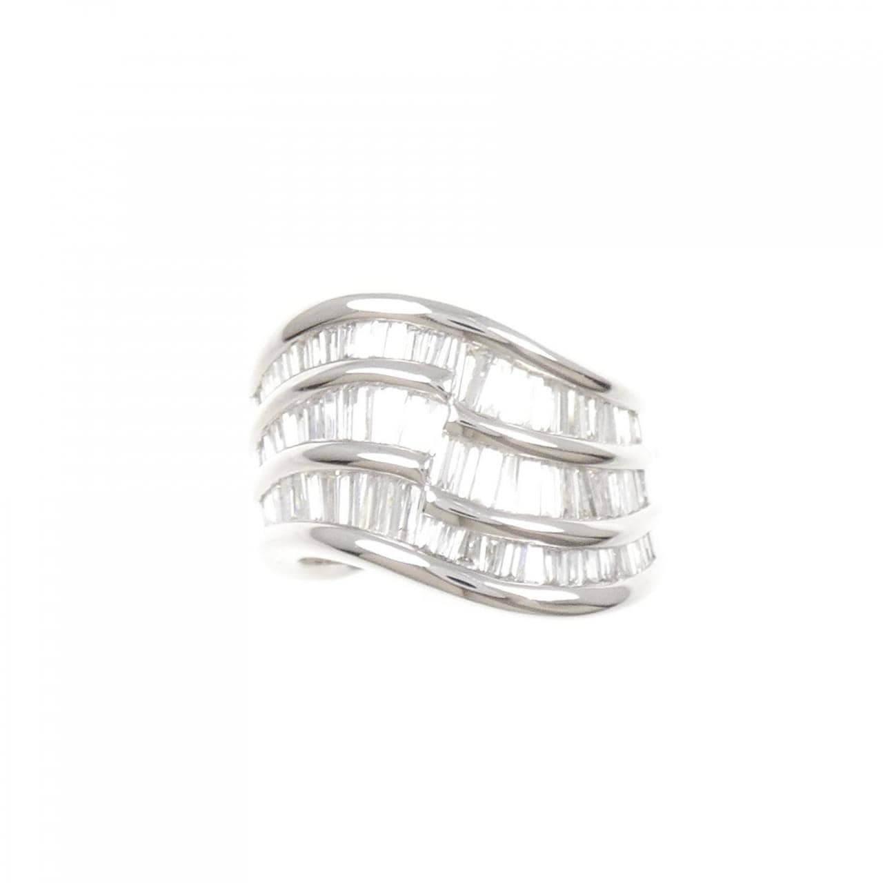 K18WG ダイヤモンド リング 1.75CT