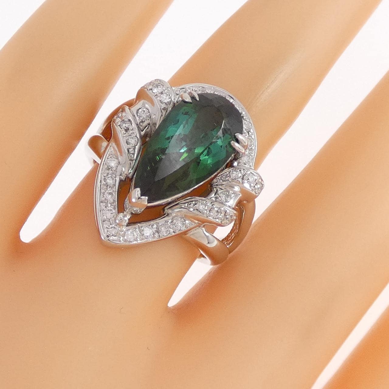 PT900 トルマリン リング 4.36CT