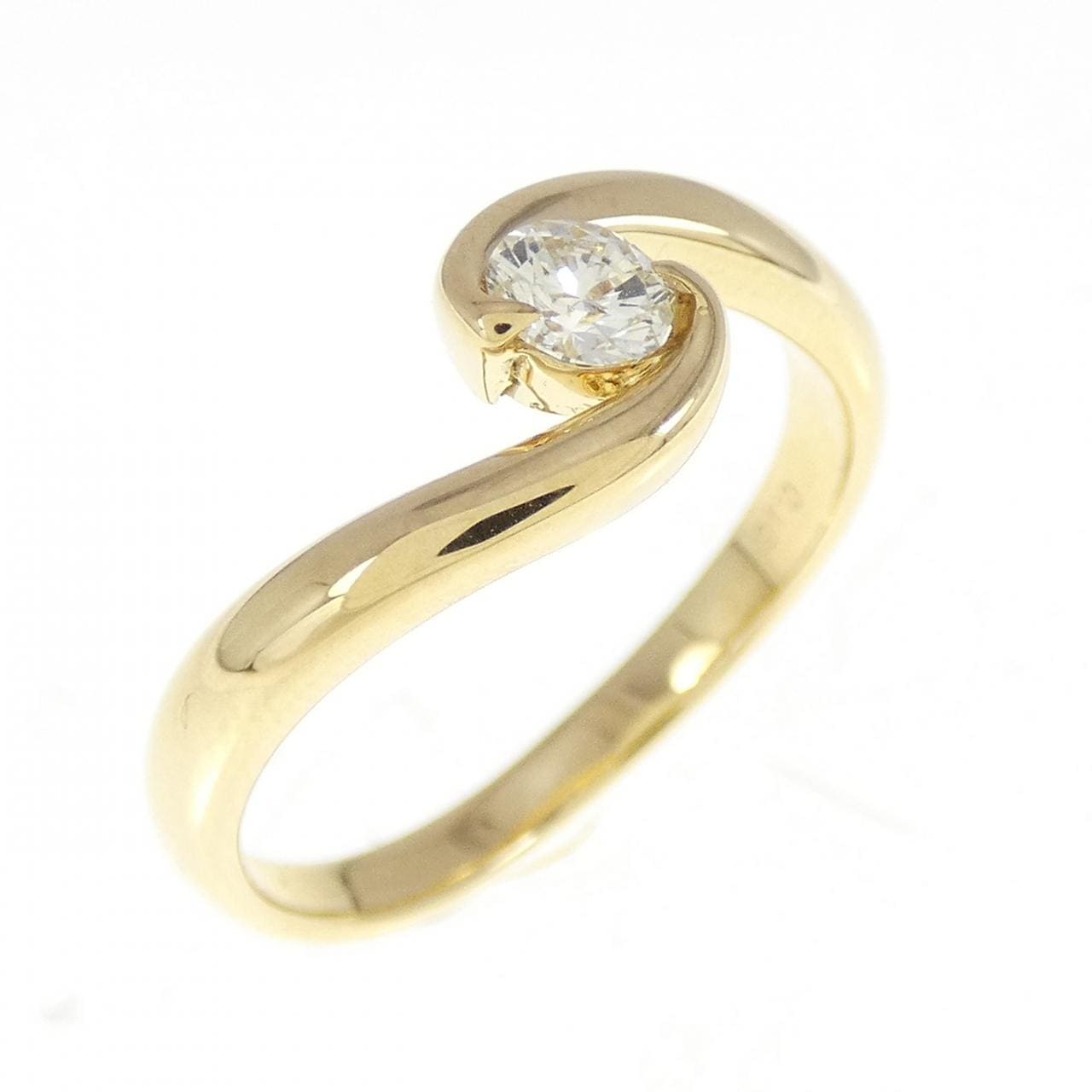 K18YG ダイヤモンド リング 0.16CT