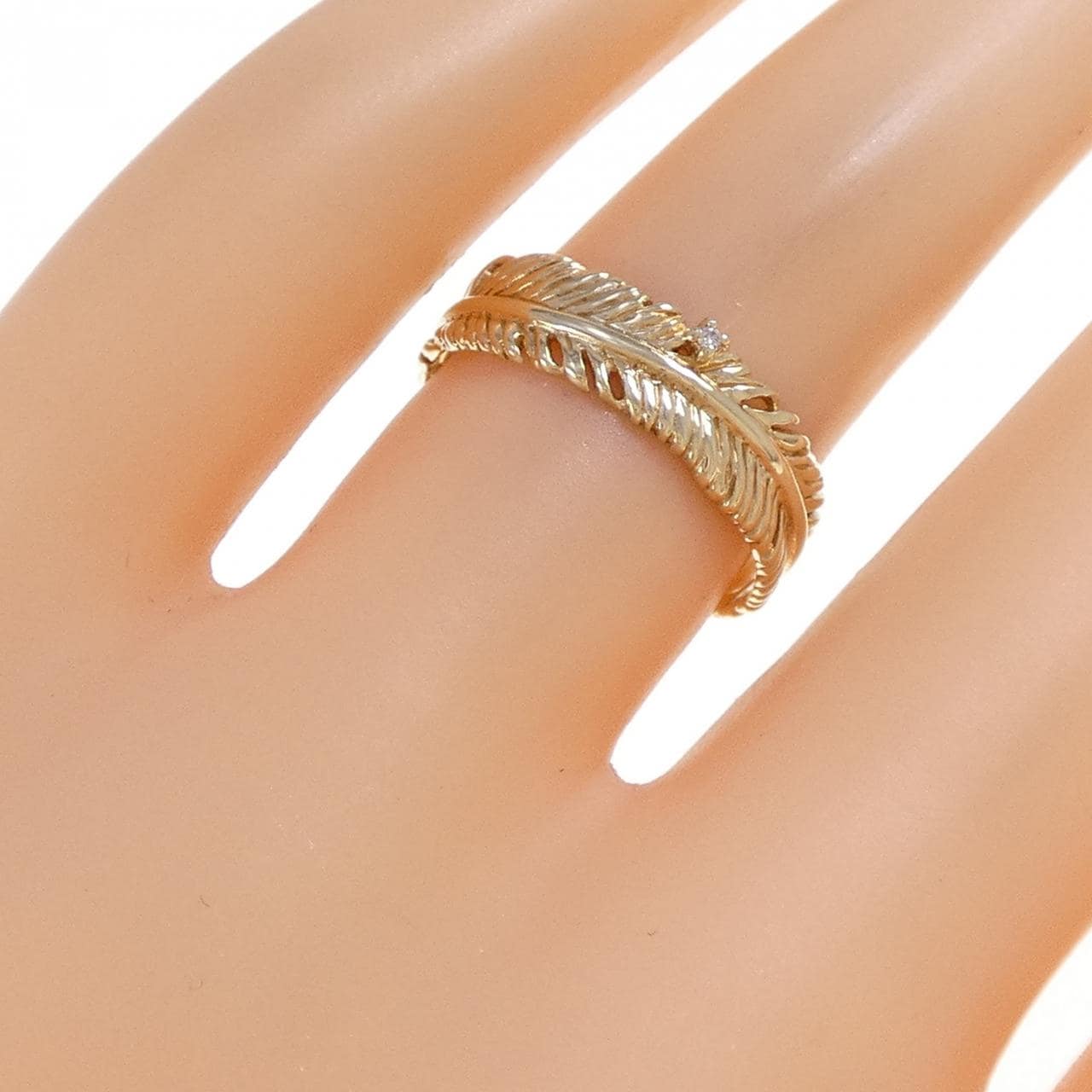 K10YG ダイヤモンド リング 0.005CT