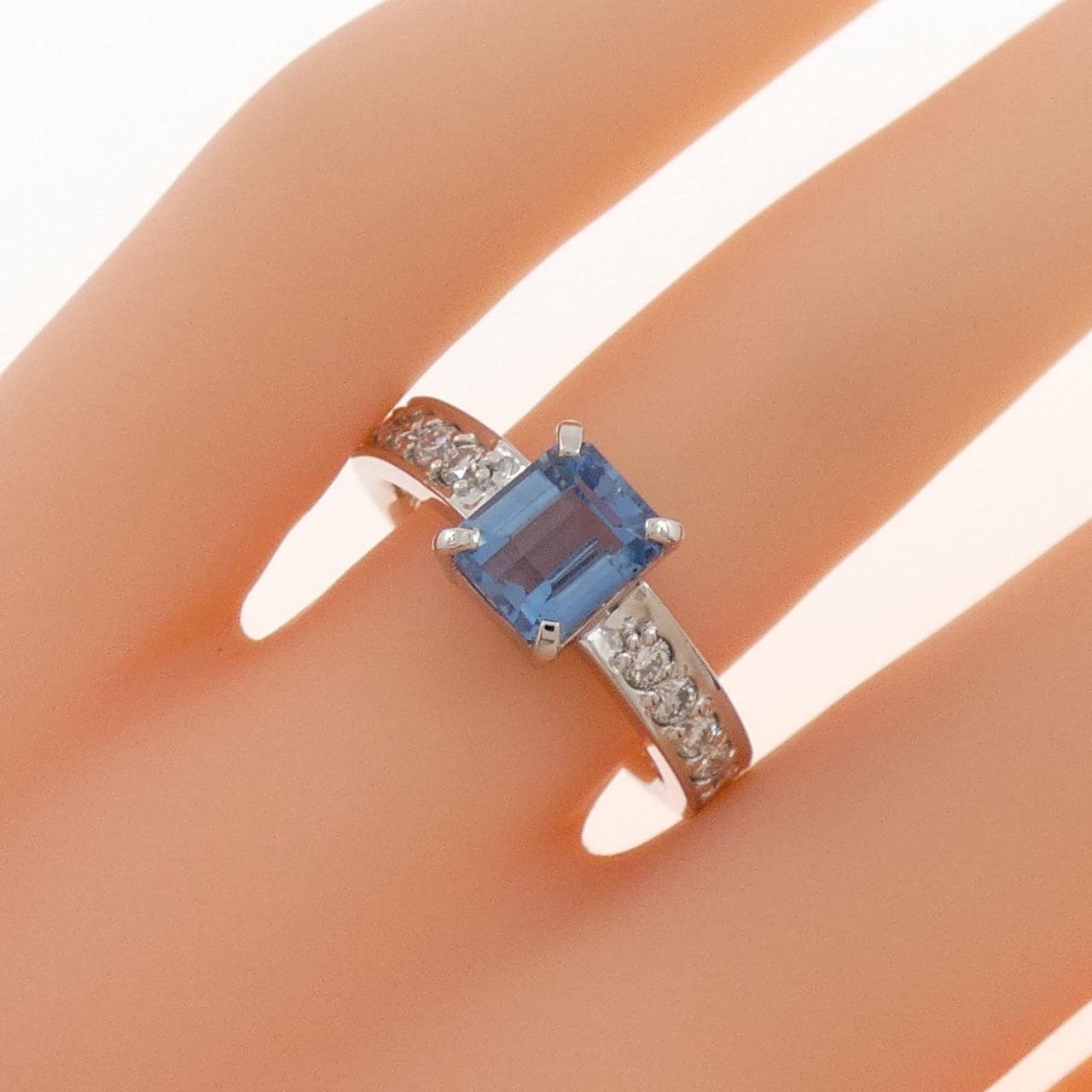 PT900 アクアマリン リング 1.70CT