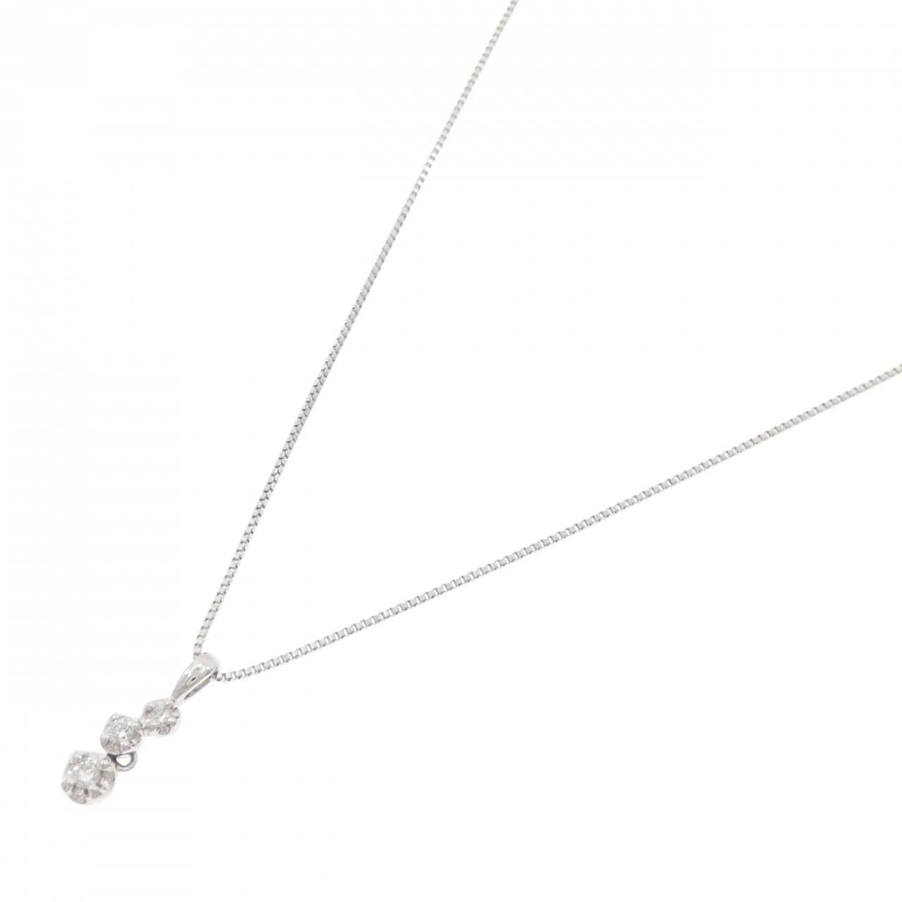 PT950/PT850 ダイヤモンド ネックレス 0.06CT