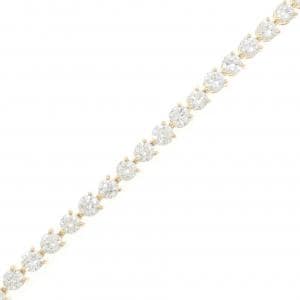 【リメイク】K18YG ダイヤモンド ブレスレット 7.999CT D-G SI1 VG-Good
