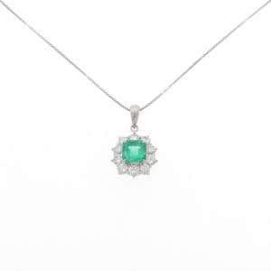 PT900/PT850 エメラルド ネックレス 1.87CT