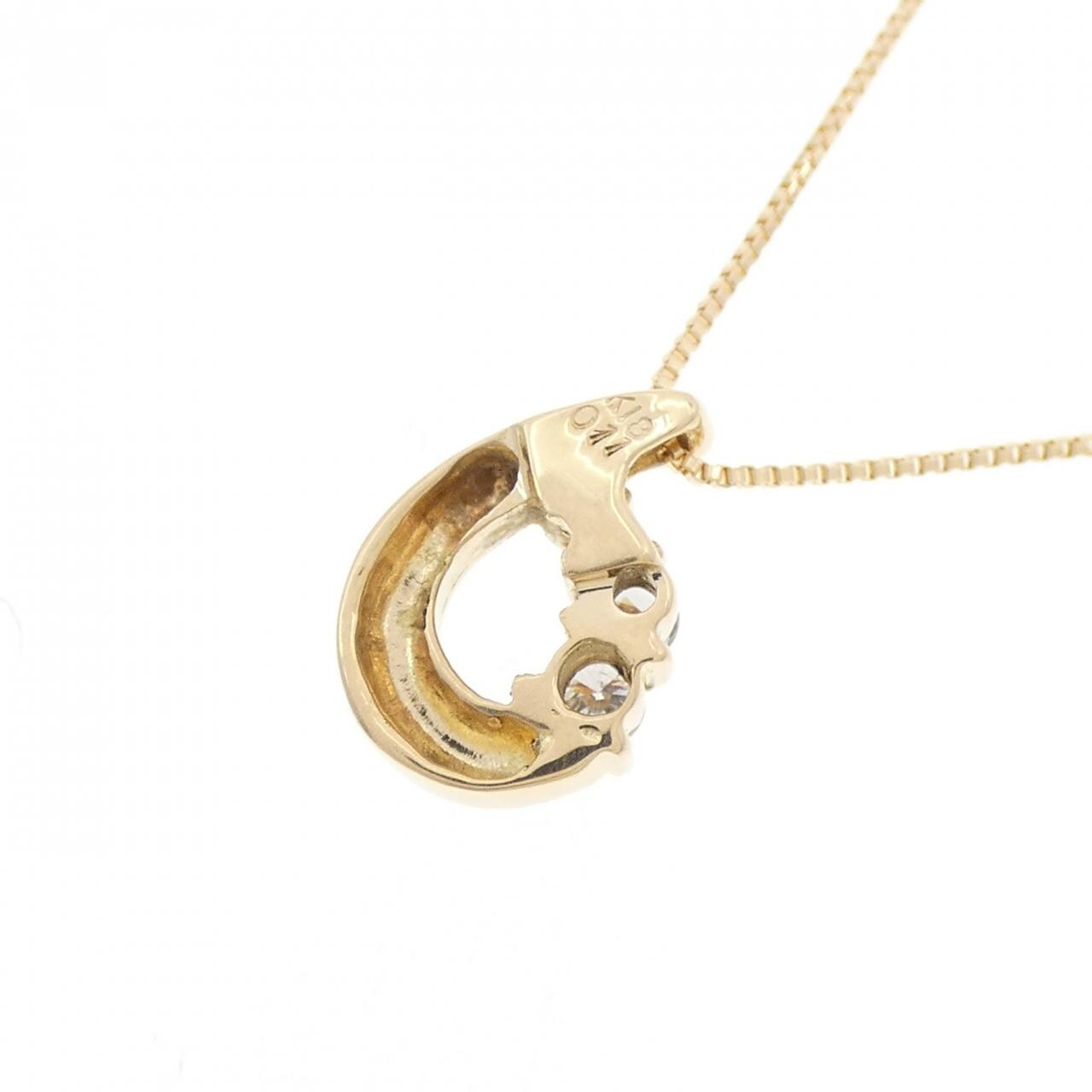 K18YG ダイヤモンド ネックレス 0.11CT