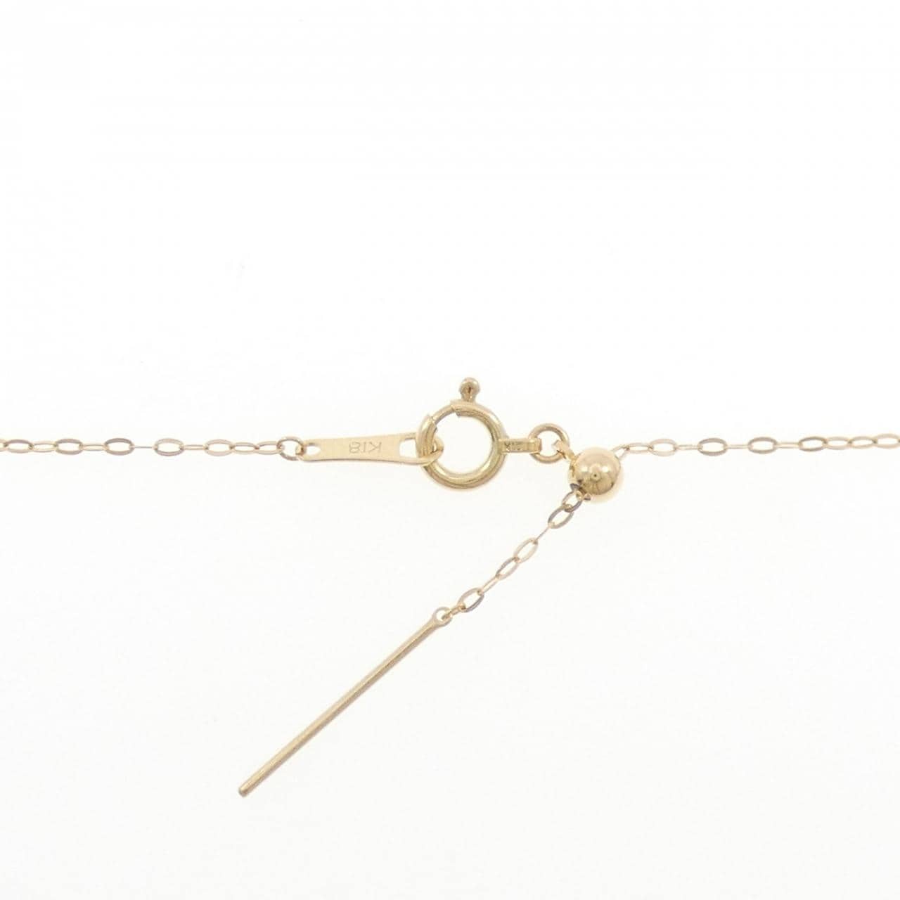 K18YG ガーネット ネックレス