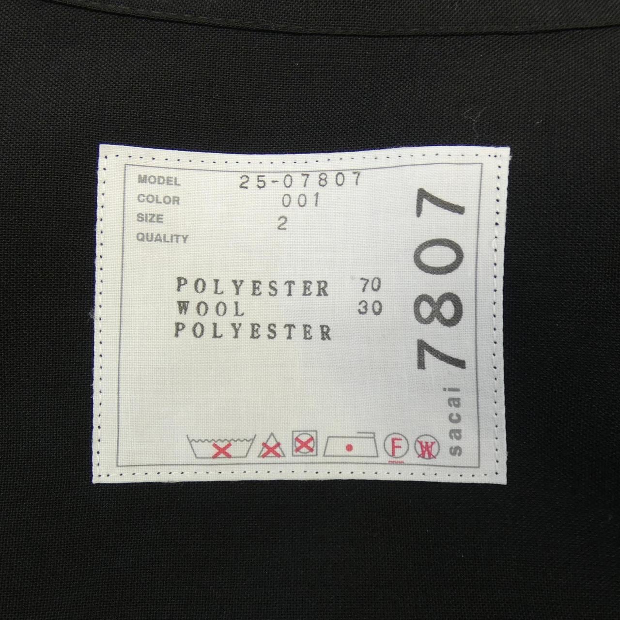 SAKAI SUITINGxSATIN DRESS 25-07807连衣裙