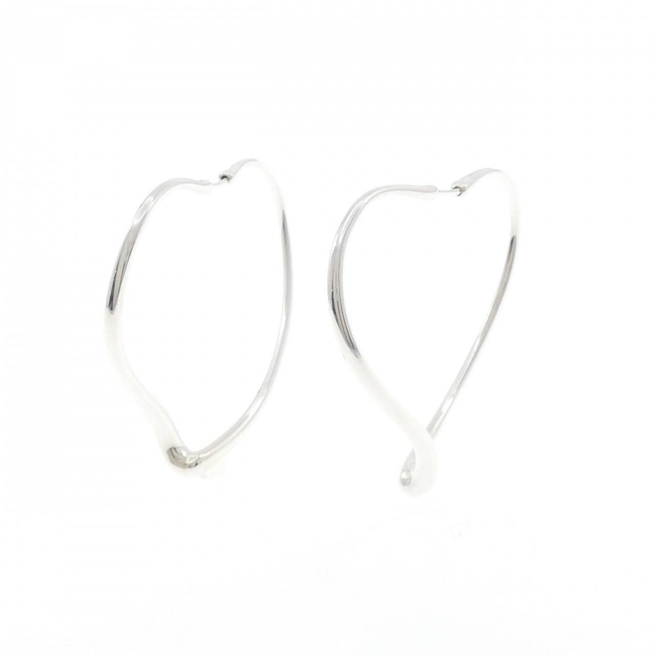 ティファニー オープン ハート フープ ピアス