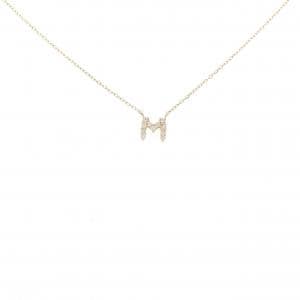 エテ イニシャル ダイヤモンド ネックレス 0.05CT