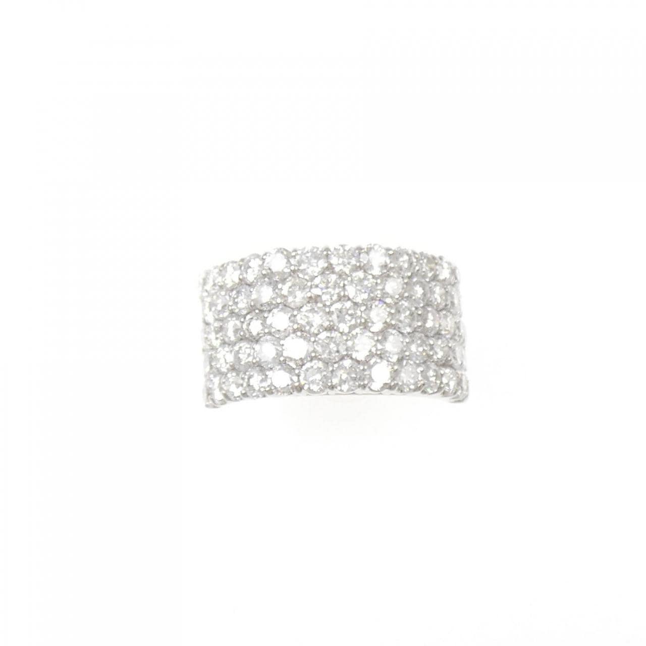 K18WG パヴェ ダイヤモンド リング 3.00CT