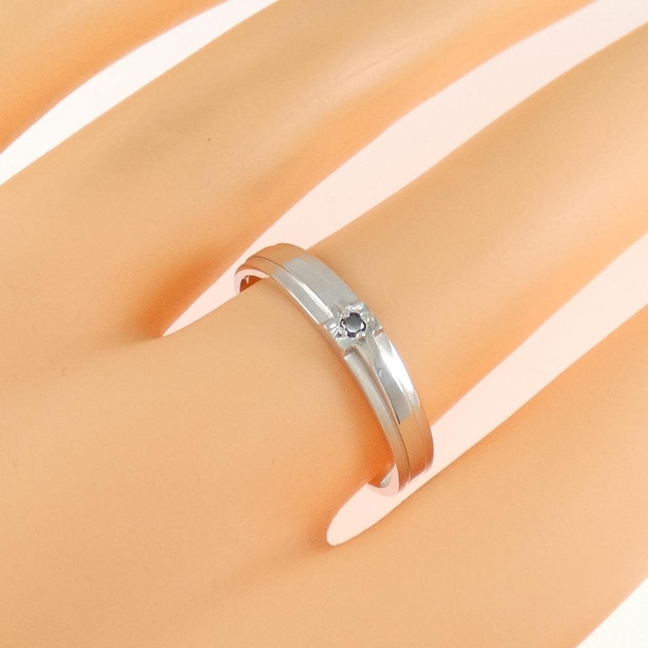 K14WG ダイヤモンド リング 0.02CT