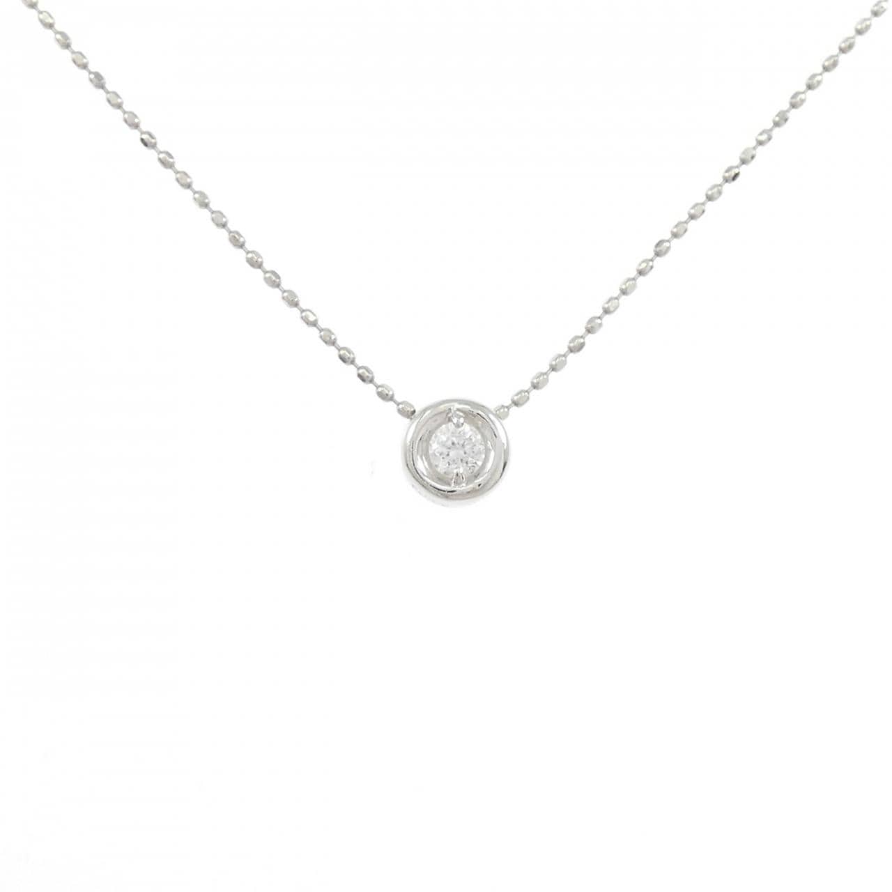 PT850/PT900 ソリティア ダイヤモンド ネックレス 0.08CT