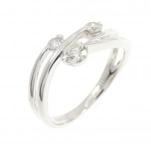 K18WG ダイヤモンド リング 0.30CT
