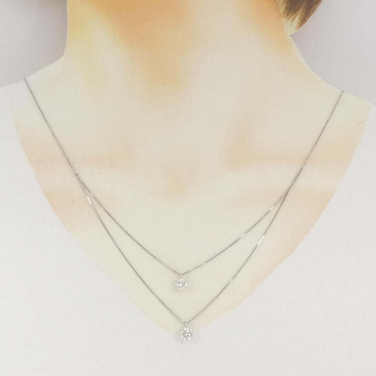PT850 ダイヤモンド ネックレス 1.00CT