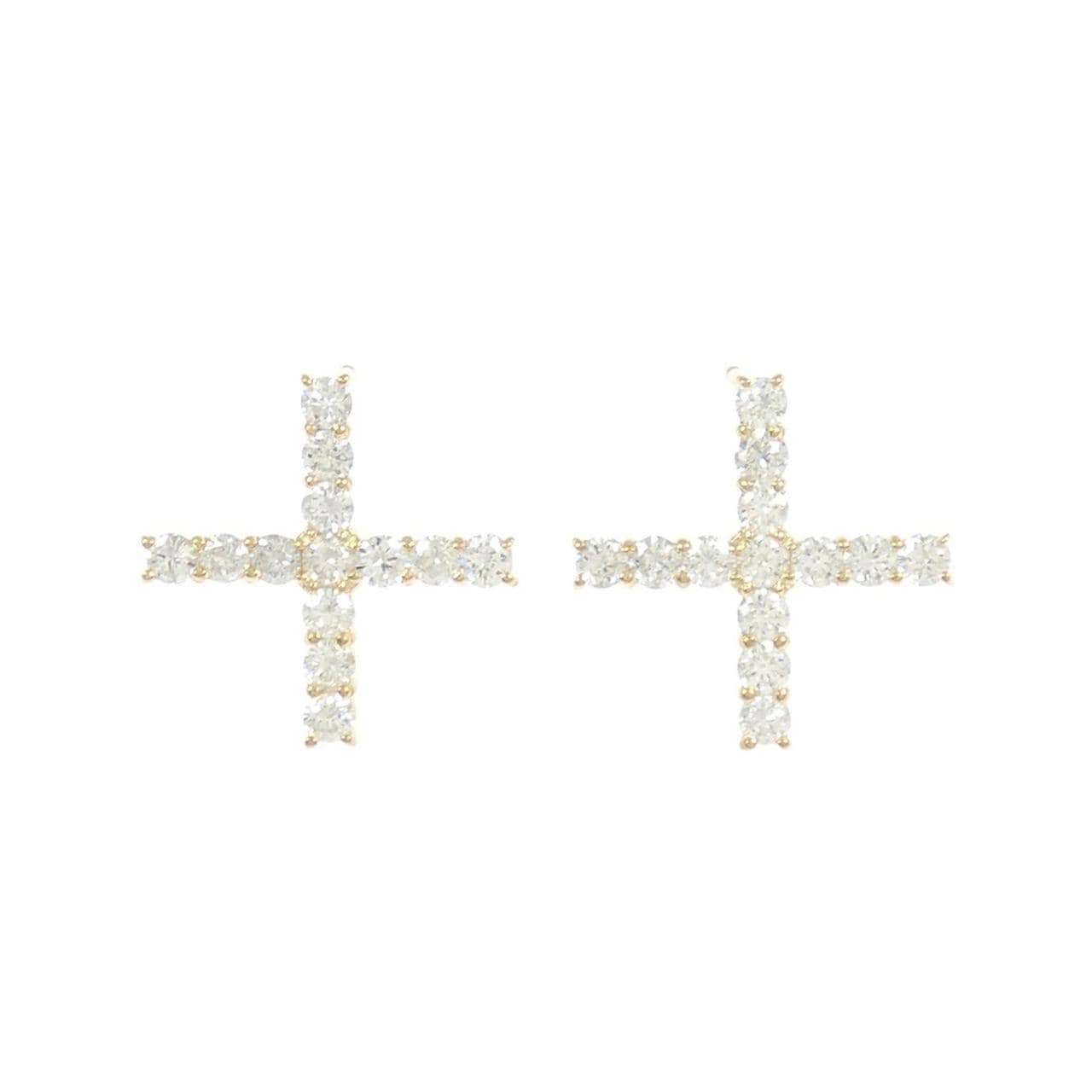 【リメイク】K18YG ダイヤモンド ピアス 0.60CT
