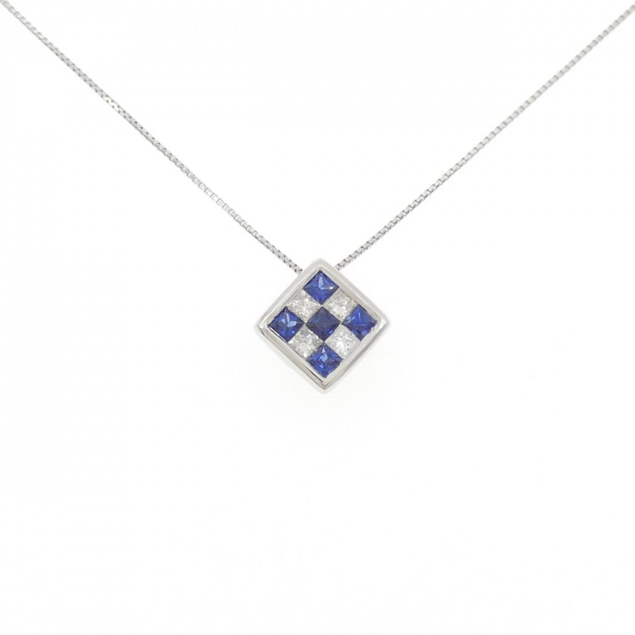 PT900/PT850 サファイヤ ネックレス 0.40CT