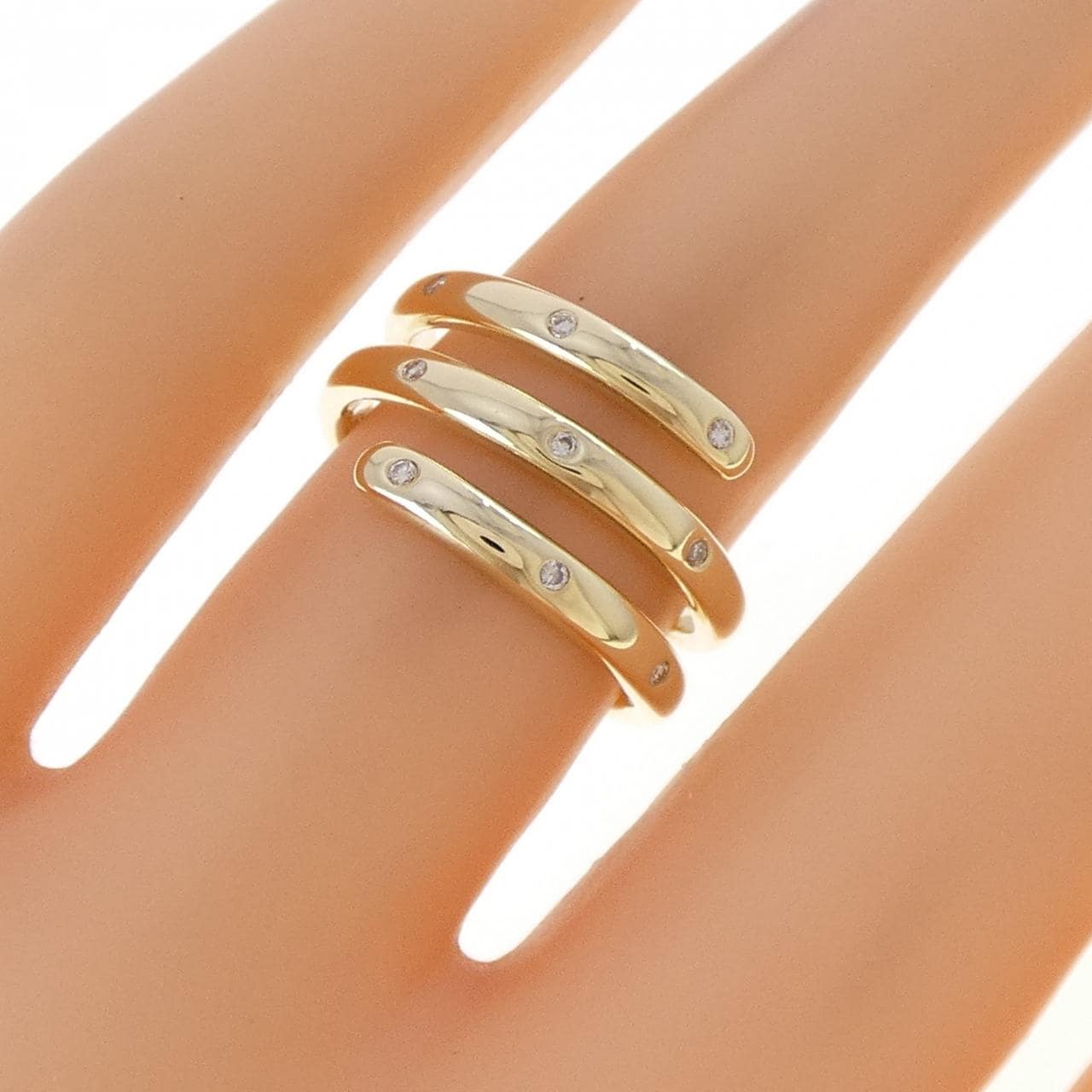585YG ダイヤモンド リング