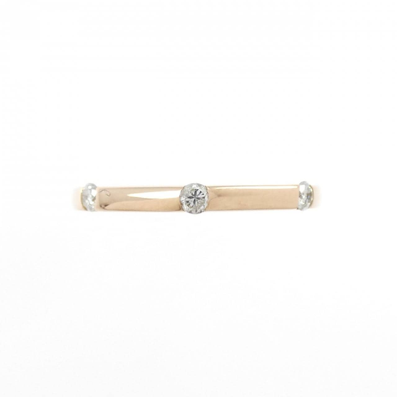 K18PG ダイヤモンド リング 0.10CT