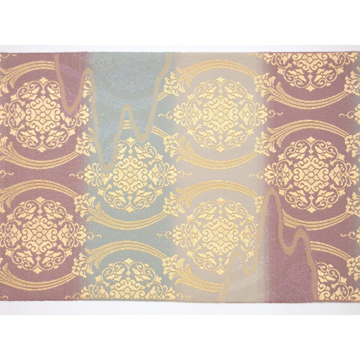 袋帯　綴織　唐織　芯なし仕立